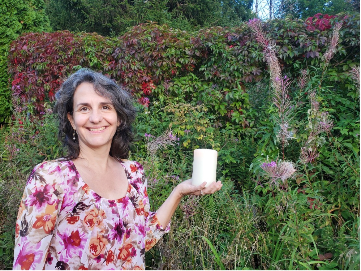 odette mit Kerze